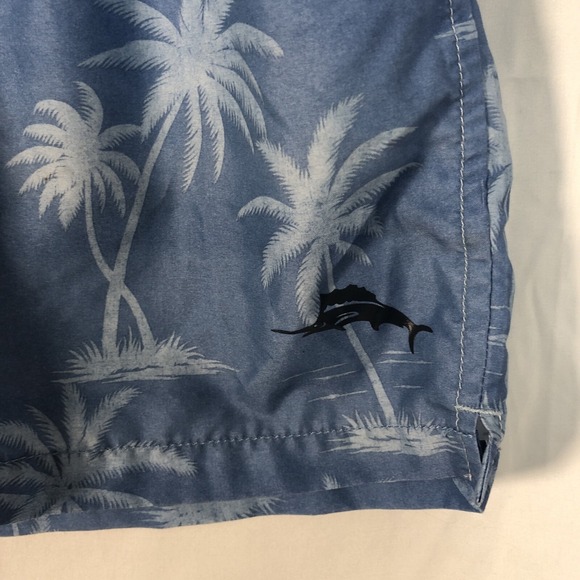 Tommy Bahama Men's Blue Ombre Lined Naples Palm Tree Swim Shorts - Size M - Picture 3 of 15